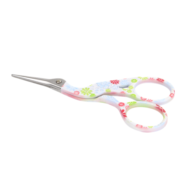 Hisuper Bird Scissors Vintage Bird Stork Stainless Steel Sewing Scissors Sharp Tip for Threading Needlework Scissors Home Office (Colorful-1)