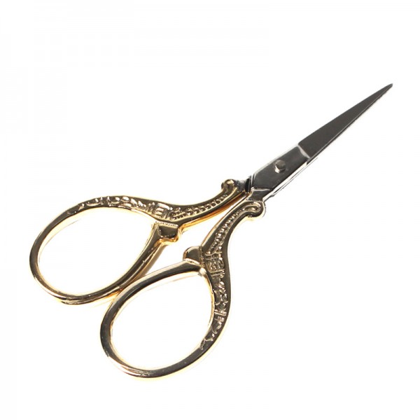 Hisuper Bird Scissors Vintage Bird Stork Stainless Steel Sewing Scissors Sharp Tip for Home Office (Golden)